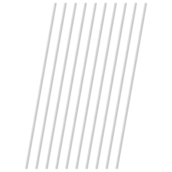 Uxcell 10-Pack 304 Stainless Steel Solid Round Rod, 4x300mm Metal Solid Shaft Rods for DIY Craft[0.16x11.81IN]
