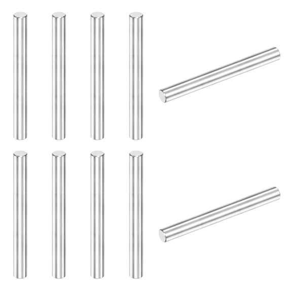 Uxcell 10-Pack 5 x 45 mm Dowel Pin, 316 stainless steel Support Pin Fastener Elements for Metal Devices [Silver Tone]