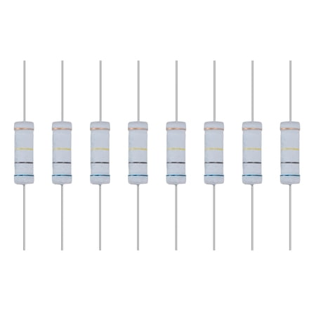 Uxcell 10 Pack 680KR Ohm Resistor, 5 Watts 5% Tolerance Metal Oxide Film Resistor, Flame Proof for DIY Electronic Projects Circuits Experiments
