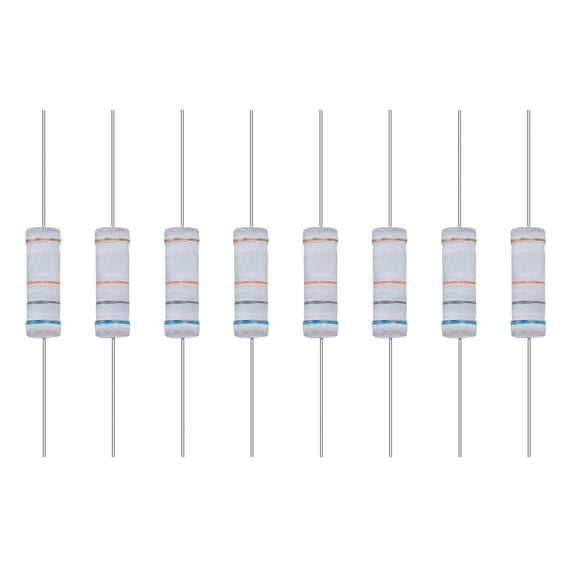 Uxcell 10 Pack 68KR Ohm Resistor, 5 Watts 5% Tolerance Metal Oxide Film Resistor, Flame Proof for DIY Electronic Projects Circuits Experiments