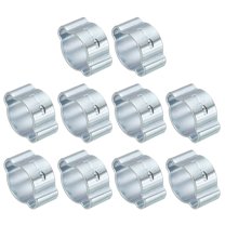 Uxcell 10 Pack 7-9mm Double Ear Hose Clamp, Galvanized Steel Crimp Rings