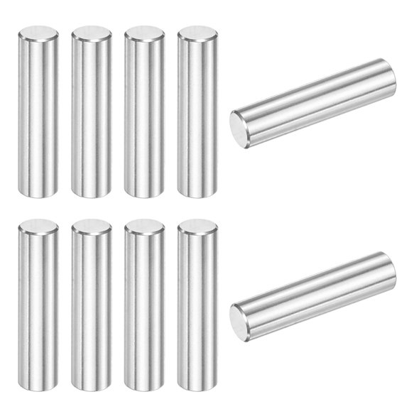Uxcell 10-Pack 8 x 35 mm Dowel Pin, 316 stainless steel Support Pin Fastener Elements for Metal Devices [Silver Tone]
