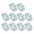 thumbnail image 1 of Uxcell 10 Pack 9-11mm Double Ear Hose Clamp, Galvanized Steel Crimp Rings, 1 of 6