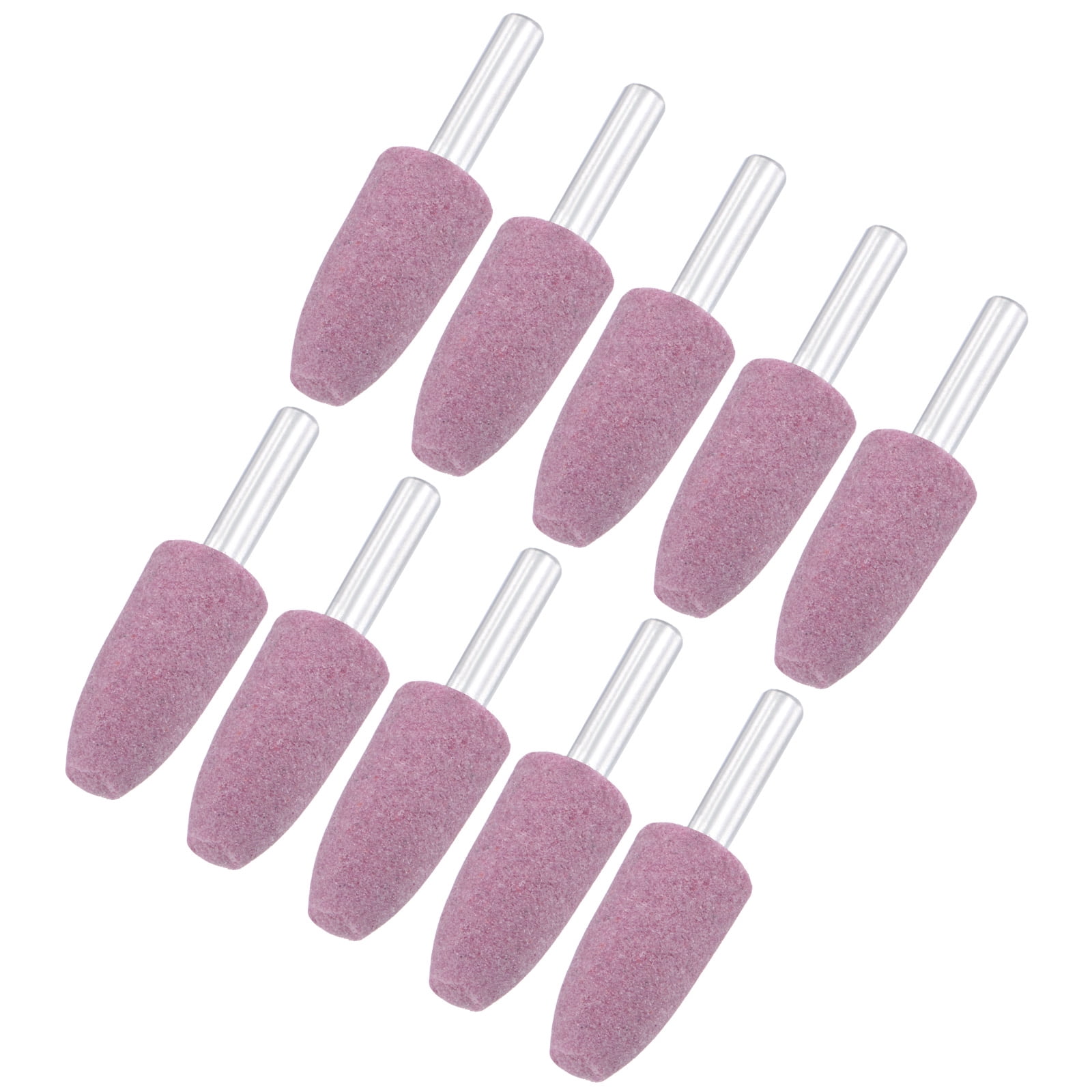 Uxcell 10-Pack Abrasive Mounted Stone Grinding Bits, 1/4 IN(6mm) Shank ...