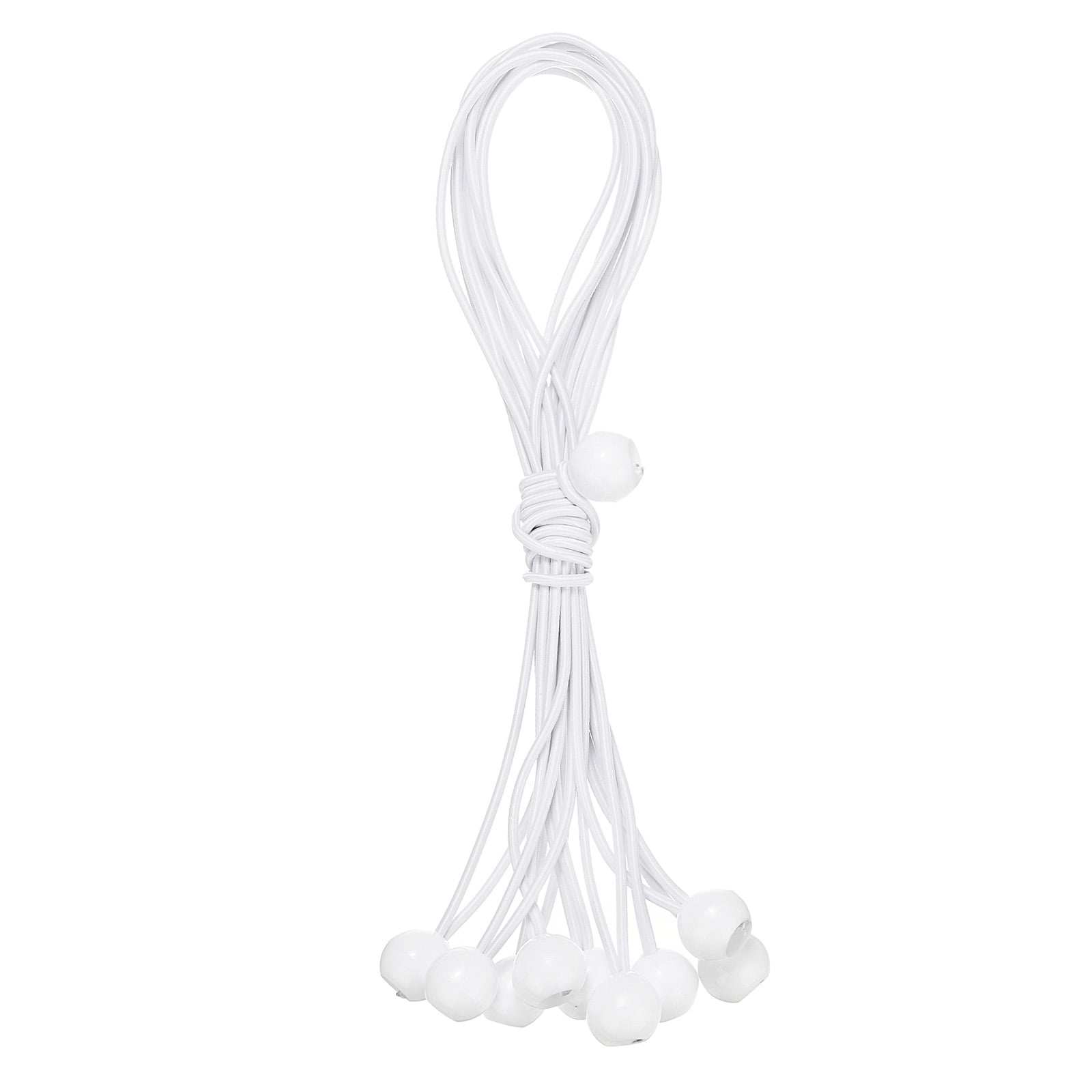 PATIKIL Ball Bungee Cords – 6-Pack, 10 Inch Length, 0.9 Inch Ball Diameter, Polyester, For Tents, Tarps, Canopies, RVs, And Outdoor Roller Shades
