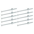 thumbnail image 1 of Uxcell 10 Set Bed Frame Bolts, M6 x 120mm Hex Socket Head Screws Bolts Barrel Nuts Bunk Bed Bolts Furniture Screws with Rice-shaped Head Barrel Nut for Chairs Cots, Silver, 1 of 6