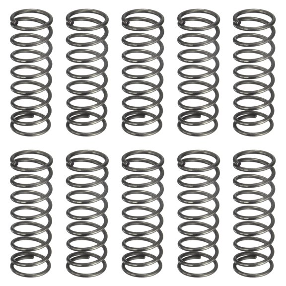 Uxcell 10 Pack Compression Spring, 12mm OD, 1.2mm Wire Size, 35mm Free Length, Spring Steel Construction Extended Mechanical Compression Springs for Shop and Home Repairs, Silver Tone