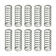 thumbnail image 1 of Uxcell 10 Pack Compression Spring, 5mm OD, 0.4mm Wire Size, 15mm Free Length, Spring Steel Construction Extended Mechanical Compression Springs for Shop and Home Repairs, Silver Tone, 1 of 6