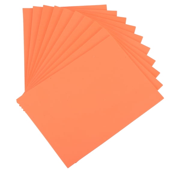 Uxcell 10 Pack EVA Foam Sheets Orange 7.8 Inch x 5.9 Inch 2mm Thick Crafts Foam EVA Sheets for Costumes, Crafts Projects