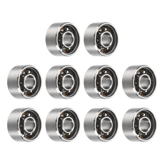 Uxcell 10 Pack Fingertip Spinner Bearings, 3.1x8x4mm Finger Spin Bearings Fingertip Bearing for Fidget Toys, Skateboards, Yo-Yo, Nail Art Accessories