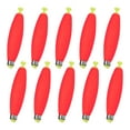 thumbnail image 1 of Uxcell 10-Pack Fishing Bobbers Floats, 3.78 Inch EVA Foam Weighted Bobbers Clip-on Floats Slip Corks Floaters Strong Buoys [Red], 1 of 7
