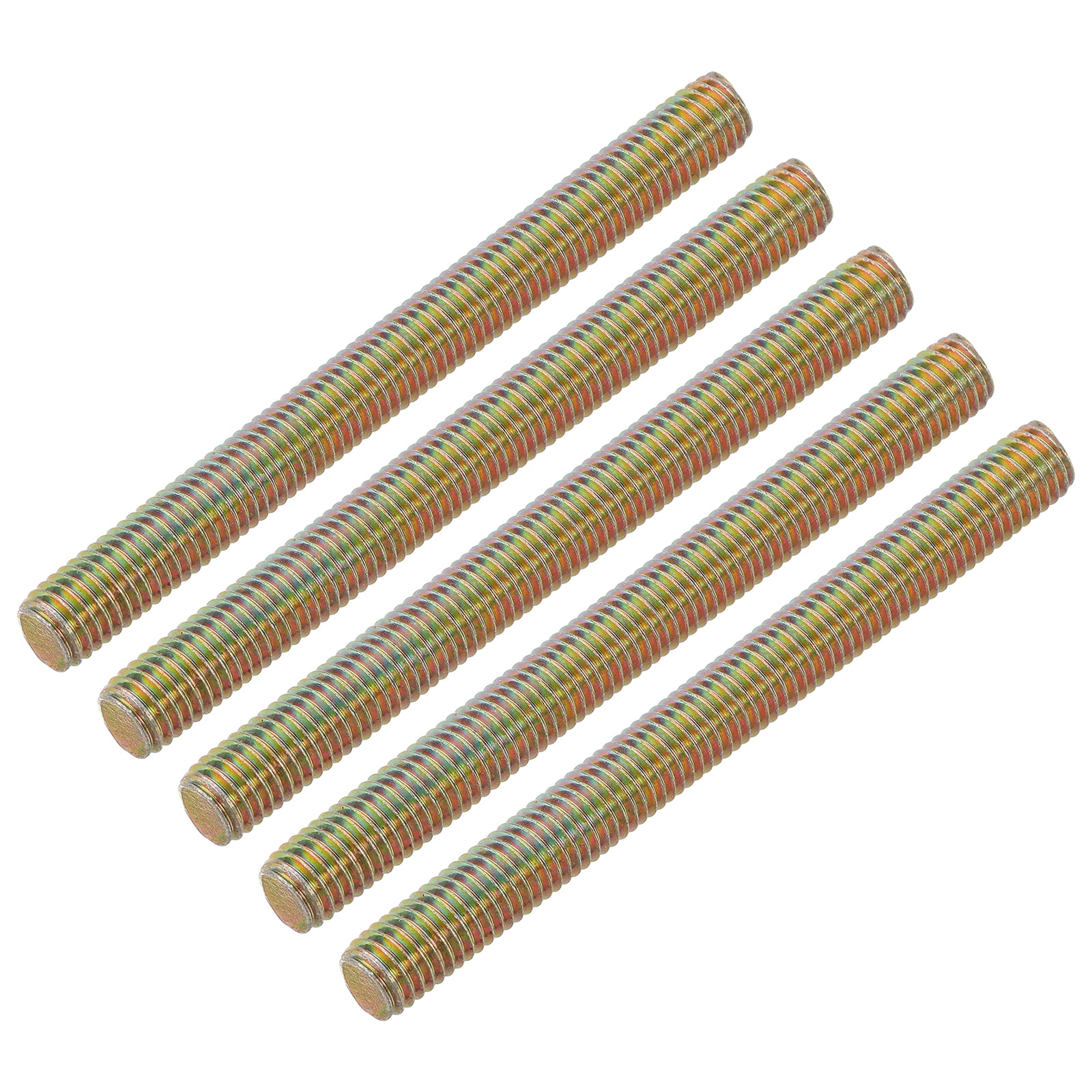 Uxcell 10 Pack Fully Threaded Rod, M10-1.5x110mm Carbon Steel Long ...