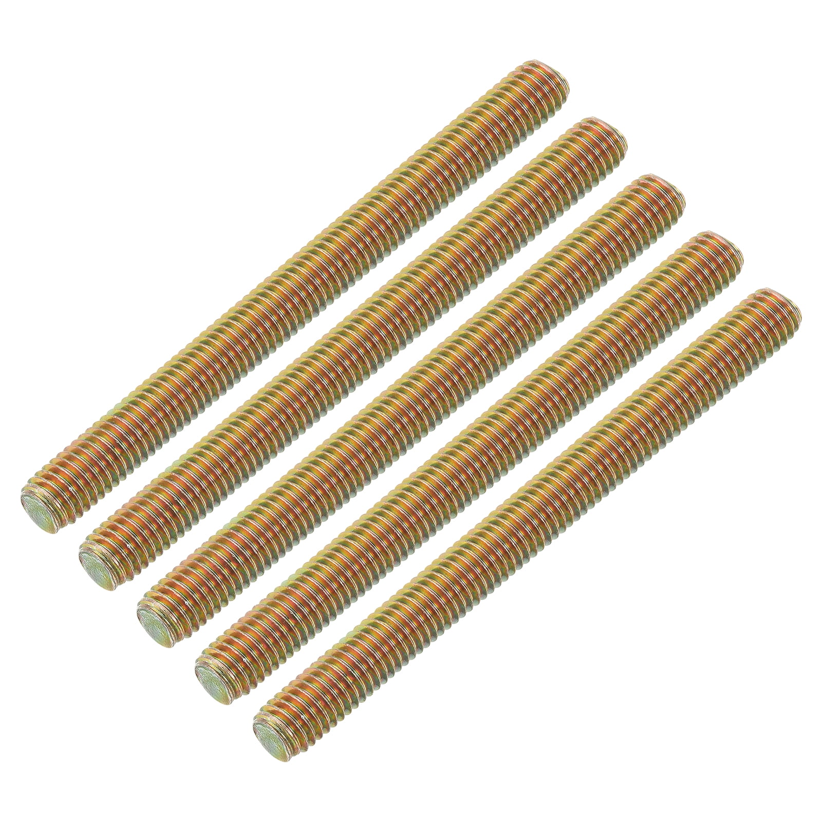 Uxcell 10 Pack Fully Threaded Rod, M8-1.25x90mm Carbon Steel Long ...
