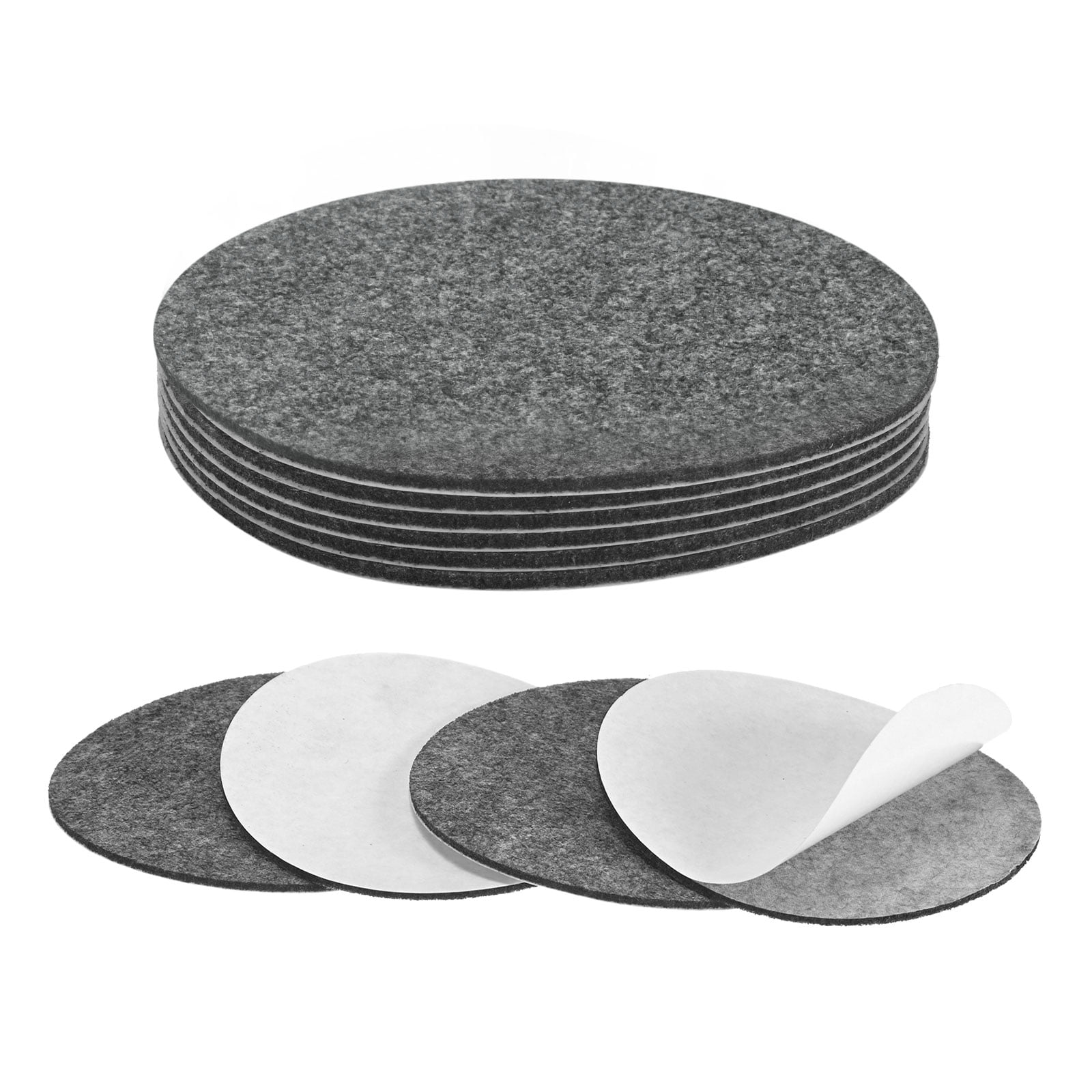 Uxcell 10-Pack Lamp Base Felt, 4 Inch Dia. 2mm Thick Self Adhesive ...
