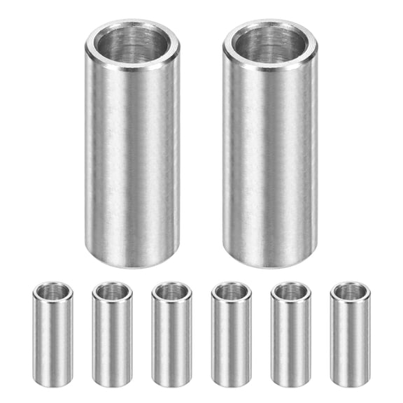 Uxcell 10-Pack M10 Aluminum Spacers 10.2mm/ ID x 16mm/ OD x 1.5mm/ L Round Metal Spacer for Screws Bolts