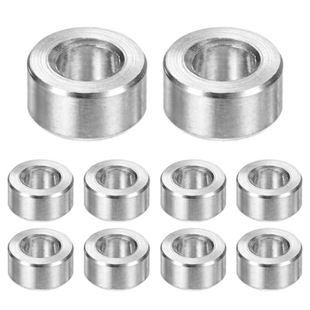 Uxcell 10Pcs M4 Stainless Steel Spacers 0.16" ID x 0.31" OD x 0.16" L for Screws Bolts