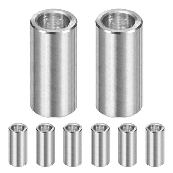 Uxcell 8Pcs M82 Stainless Steel Spacers 0.31" ID x 0.47" OD x 0.98" L for Screws Bolts