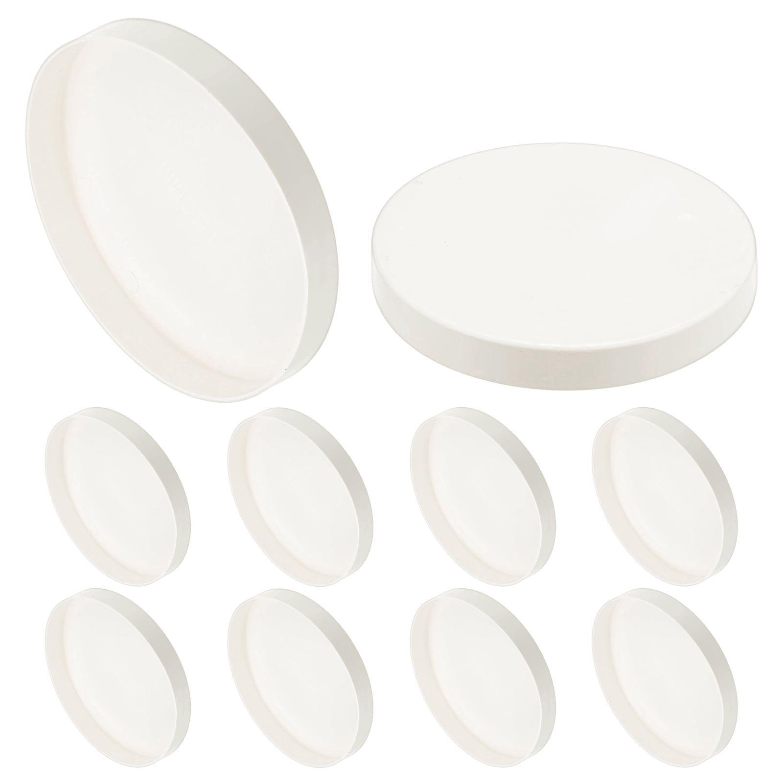 Uxcell 10-Pack PVC Pipe End Cap Plug, 6 Inch ID Furniture Grade Plug ...