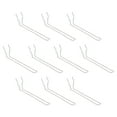 thumbnail image 1 of Uxcell 10 Pack Pegboard Hooks, 8 Inch Stainless Steel Peg Board Display Hook Metal Hanging Organizer Accessories for Garage Office Kitchen Stores, Silver, 1 of 5