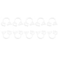 thumbnail image 1 of Uxcell 10 Pack Plastic 12.3-13.3 mm Adjustable Double Snap Grip Hose Clamps, White, 1 of 5