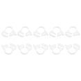 thumbnail image 1 of Uxcell 10 Pack Plastic 15.2-16.2 mm Adjustable Double Snap Grip Hose Clamps, White, 1 of 5