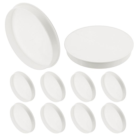 Uxcell 10-Pack Pool Fence Hole Cover, 6 Inch PVC Removable Pool Safety Fence Caps Cover Pipe End Cap Fitting Plug for Sleeve/Patio Ground