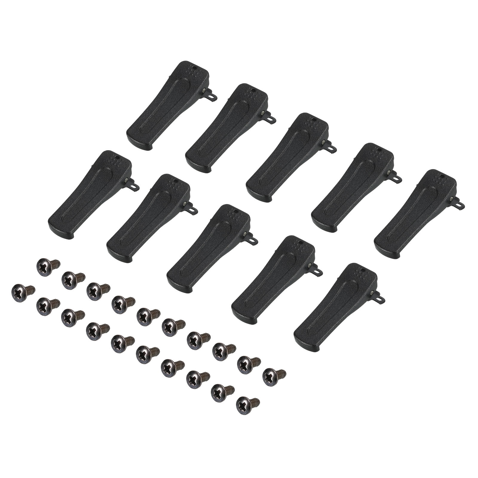 Uxcell 10 Pack Radio Belt Clip Clamp Clinch Hook Bracket for Two Way ...