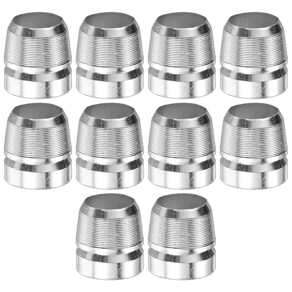 Uxcell 10-Pack Round Axe Handle Wedge, 14mm/0.55 Inch Metal Hammer Handle Wedges for Reinforced Axe [Silver]