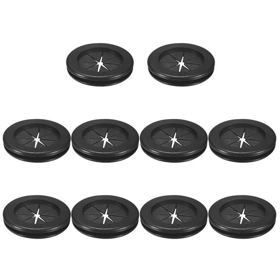 Uxcell 10-Pack Rubber Grommets for Wiring 50mm Petal-Shaped Desk Hole Grommet