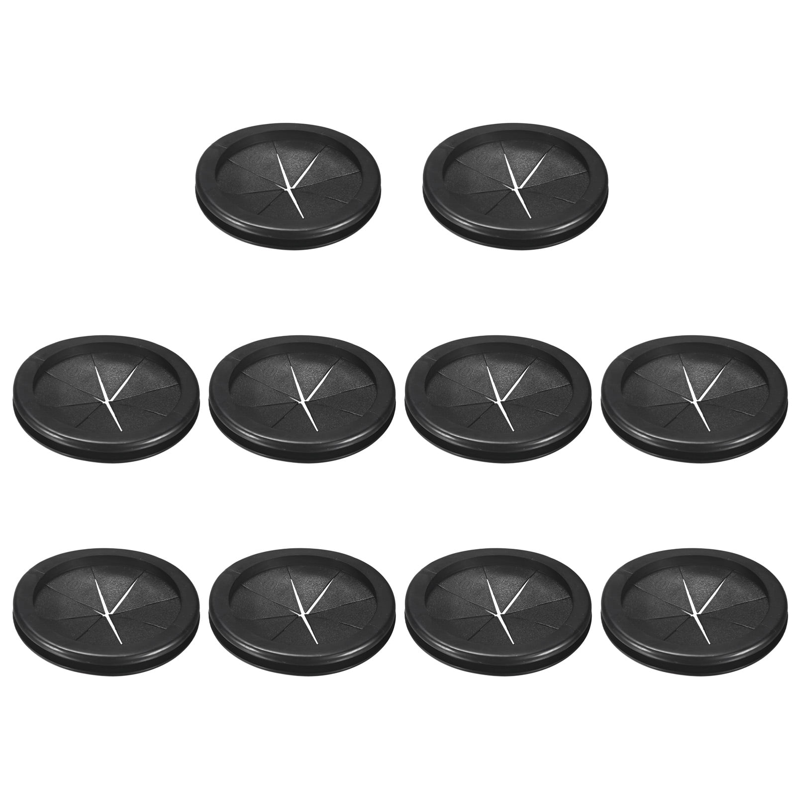 Uxcell 10-Pack Rubber Grommets for Wiring 80mm Petal-Shaped Desk Hole Grommet