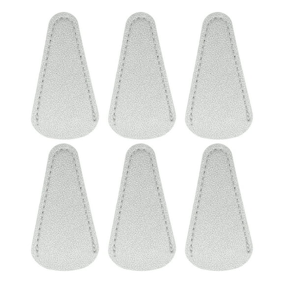 Uxcell 10 Pack Scissors Sheath, 2.9" x 1.5" Scissors Cover Protector PU Leather Portable Collect Bags for Eyebrow Trimming Beauty Tool Protection, Silver