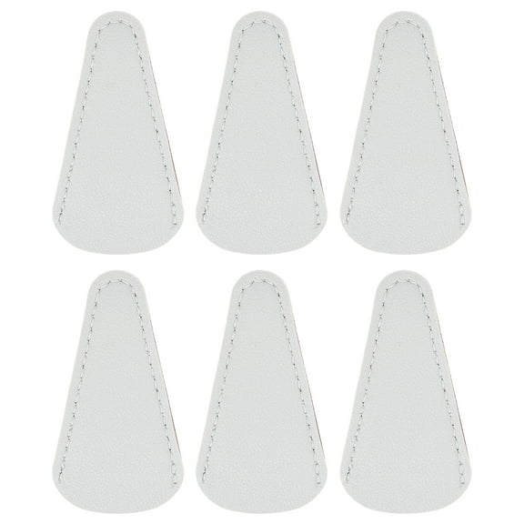 Uxcell 10 Pack Scissors Sheath, 2.9" x 1.5" Scissors Cover Protector PU Leather Portable Collect Bags, Gray White