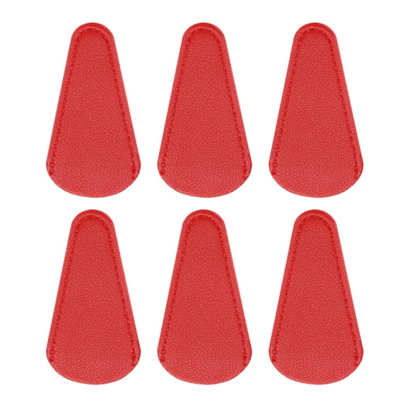 Uxcell 10 Pack Scissors Sheath, 2.9" x 1.5" Scissors Cover Protector PU Leather Portable Collect Bags, Red