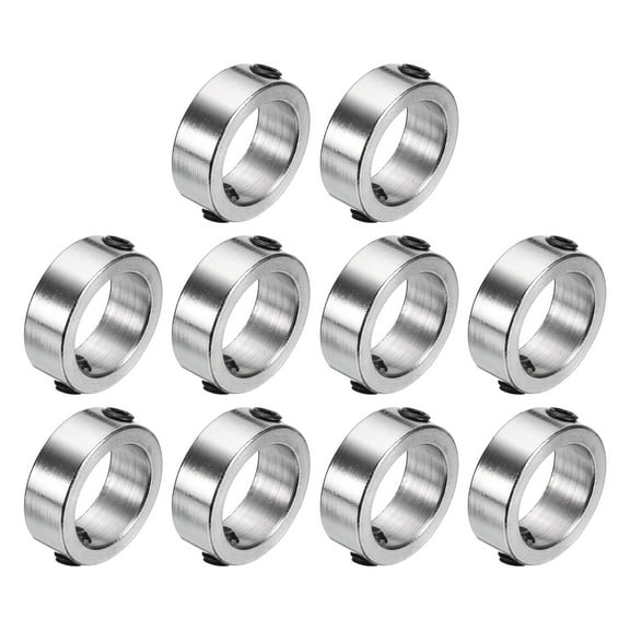 Uxcell 10 Pack Set Screw Collars 12mm Bore Stainless Steel Shaft Collar 17mm OD 6mm Width