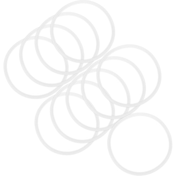 Uxcell 10-Pack Silicone O-Rings Gasket, 204 217mm OD O-Rings Seal Gasket for Compressor Valves Pipe Repair
