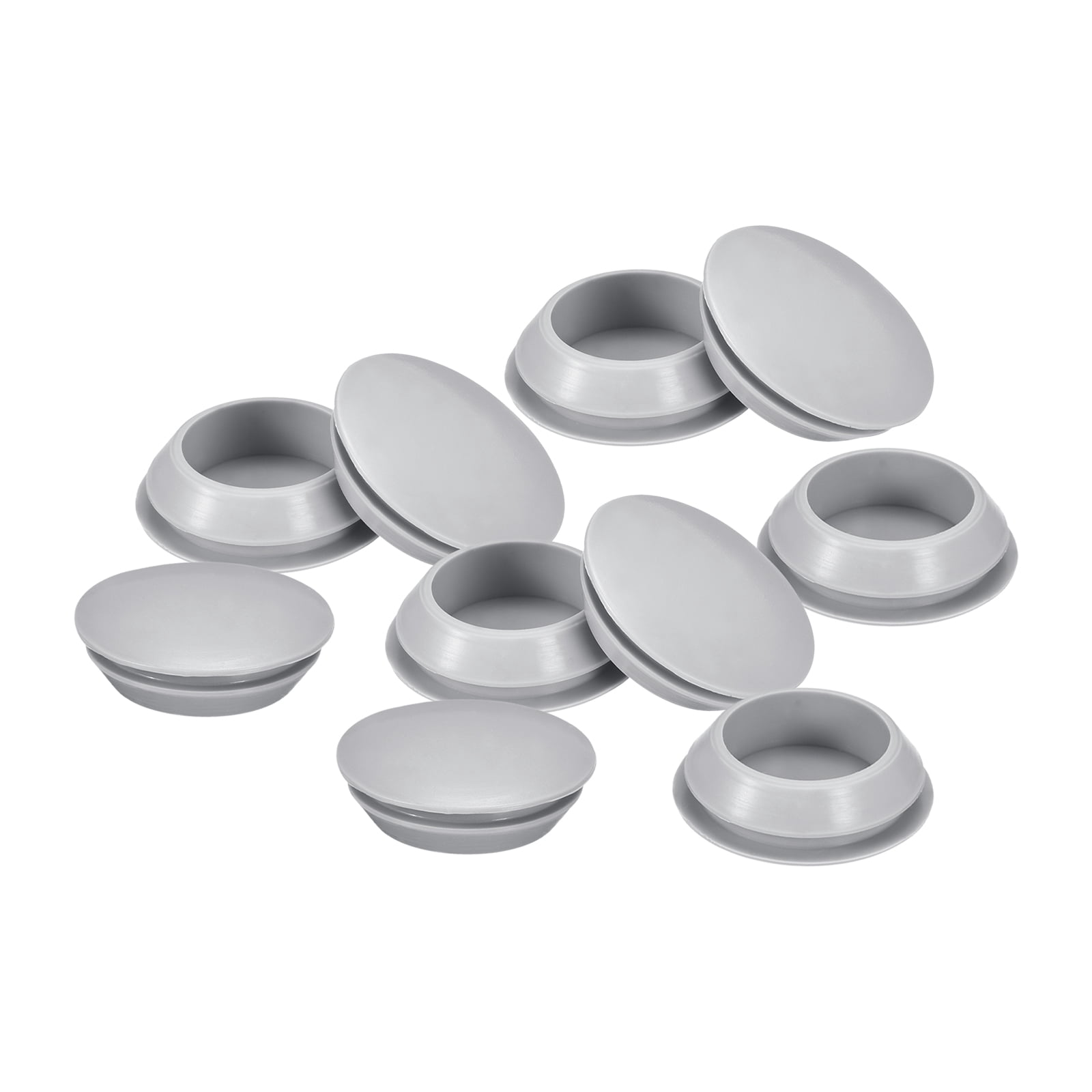 Uxcell 10 Pack Silicone Plugs Round Snap in Locking Hole Plugs ...