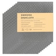 thumbnail image 1 of Uxcell 10-Pack Swedish Dishcloths for Kitchen, 7"x8" Wood Pulp Cellulose Reusable Paper Towels Washable Non-Scratch Rags [Dark Gray], 1 of 6