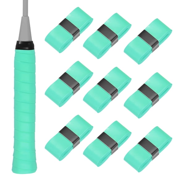 Uxcell 10-Pack Tennis Racket Grip Tape Anti-Slip Sweat Absorbent Tennis Overgrip Grip Tape for Pickleball/Racquetball/Badminton Green Blue