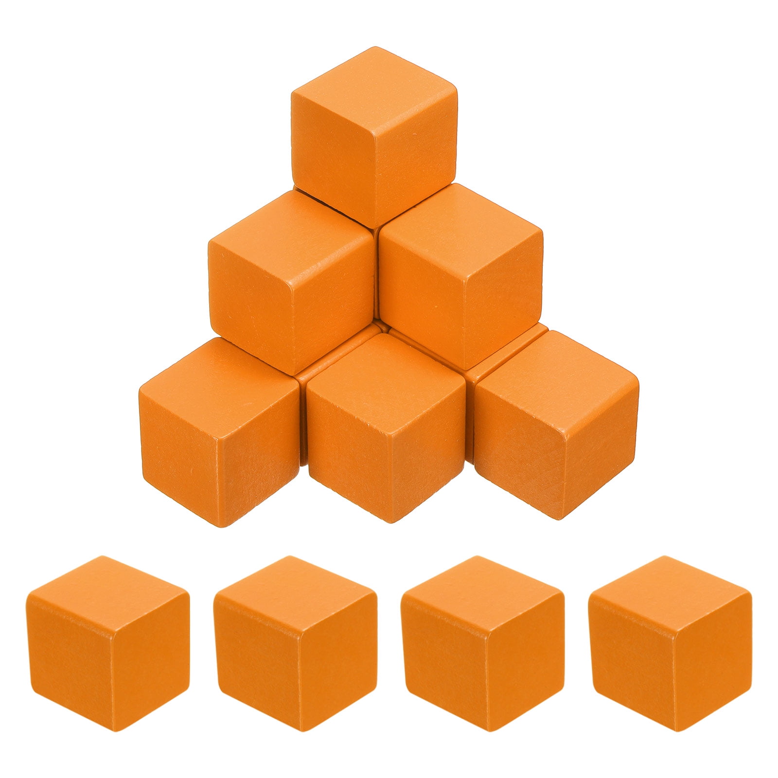 Uxcell 10 Pack Wood Blocks for Crafts, 3cm Unfinished Wood Cube Solid ...