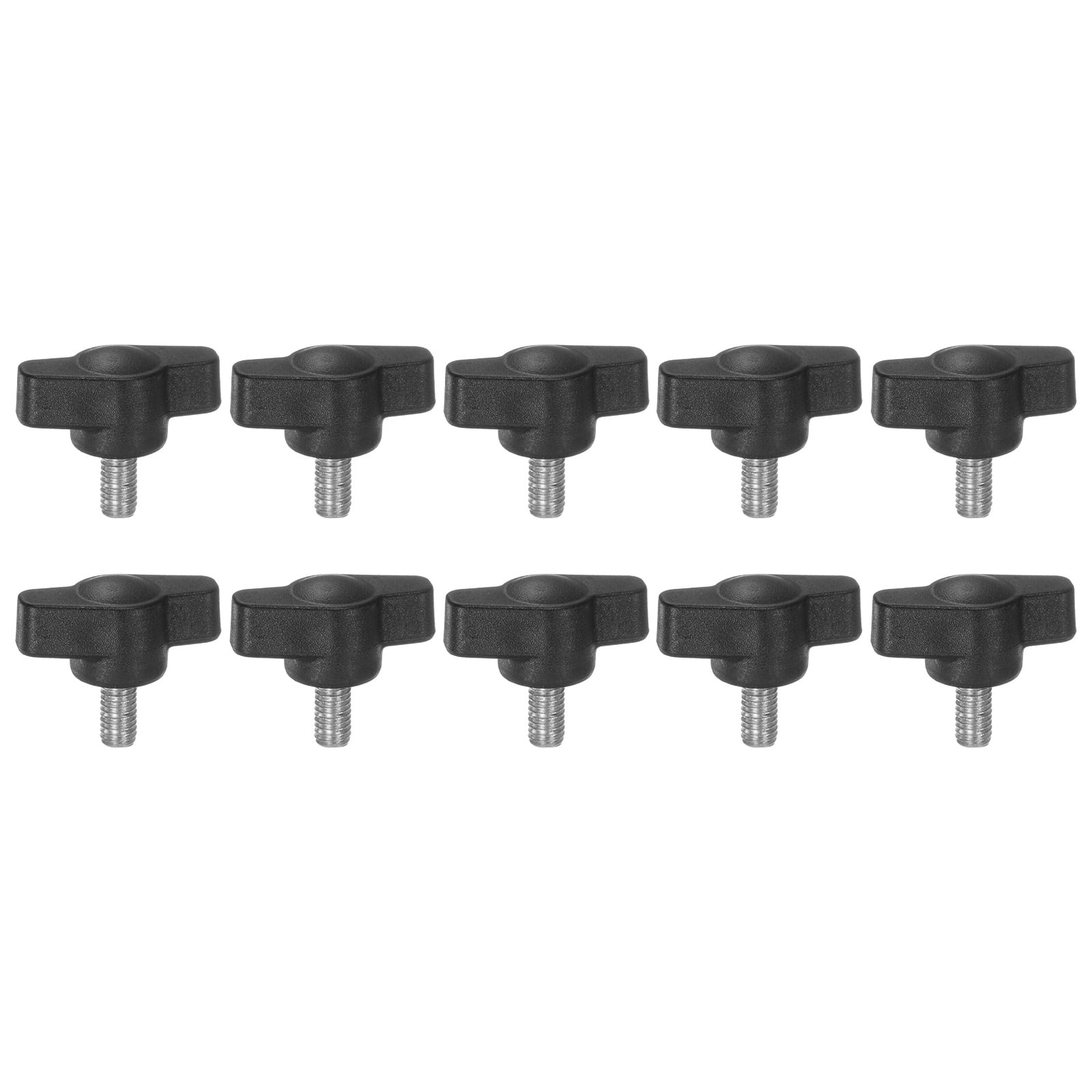 Uxcell 10 Packs M5 x 10mm Male Thread T/Z Wing Knobs Thumb Screw