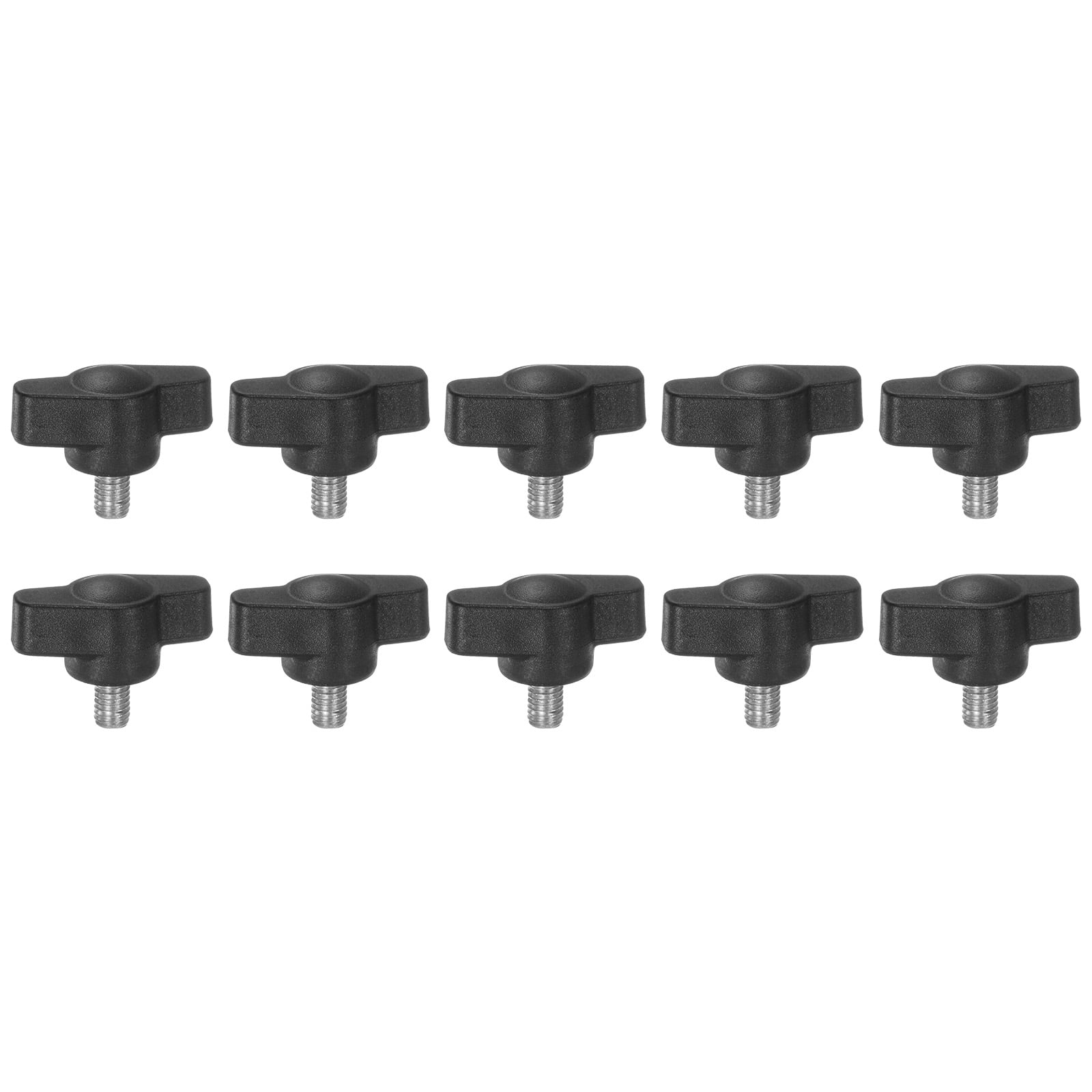 Uxcell 10 Packs M5 x 8mm Male Thread T/Z Wing Knobs Thumb Screw