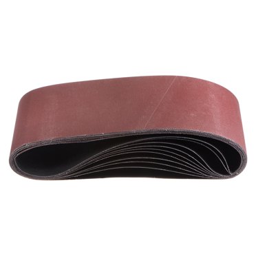 POWERTEC 3x18 Sanding Belts 100 Grit – 10-Pack Aluminum Oxide 110820