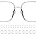thumbnail image 1 of Uxcell 10 Pairs Eyeglass Nose Pads 4.1mm Glass Nose Grips Round Shape Clear, 1 of 7