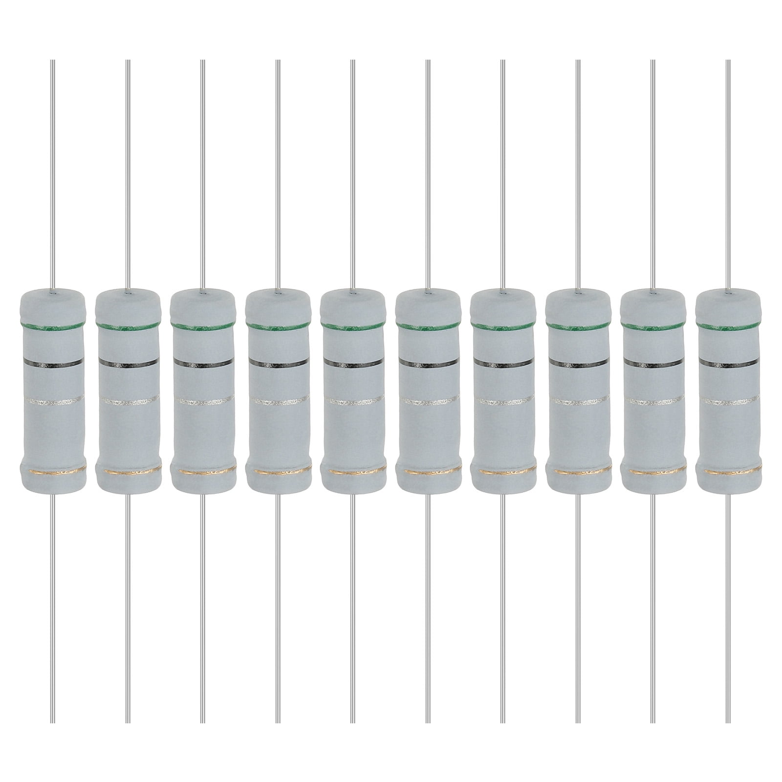 Produktbild von QUARKZMAN 50W 0,5 Ohm Aluminiumgehäuse-Widerstand – 5 Stück, 5% Toleranz, Schraubanschluss, Für Leistungselektronik