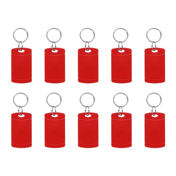 Uxcell 10 Pcs 13.56MHz UID Rectangle Writable Rewritable Smart Key Fob for Access, Red