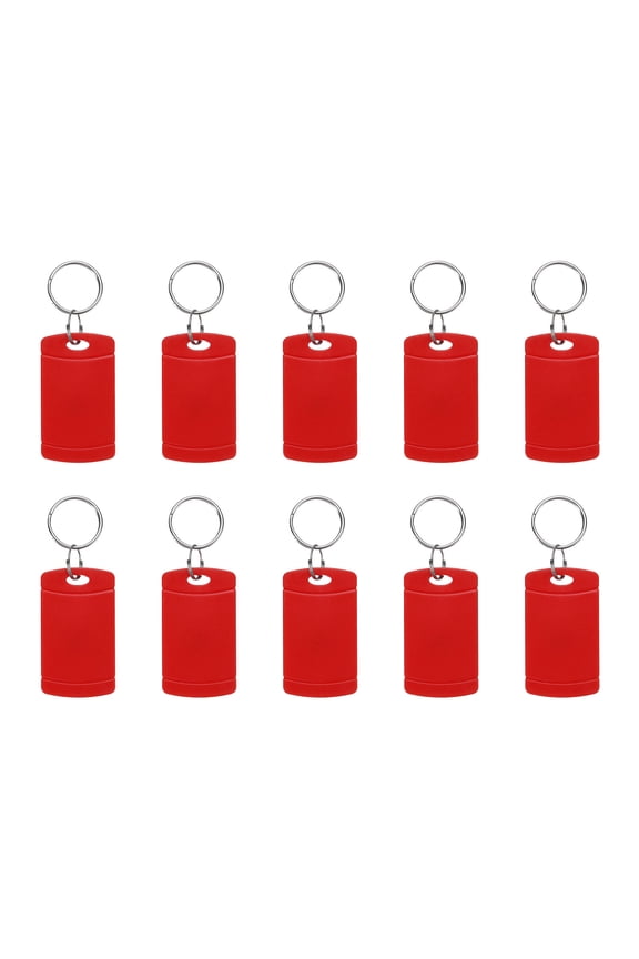 10 Pcs 13.56MHz UID Rectangle Writable Rewritable Smart Key Fob for Access, Red