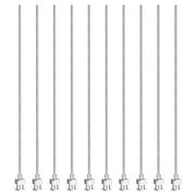 Uxcell 10 Pcs 16G 5 Inch Blunt Tip Dispensing Needle with Lure Lock for Refilling Liquid Inks Adhesives