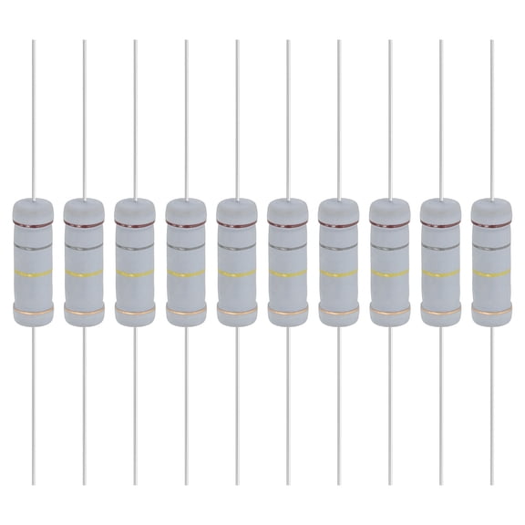 Uxcell 10Pcs 180K Ohm 5W Metal Oxide Film Resistor, 5% Tolerance, Resistor Axial for DIY Circuits
