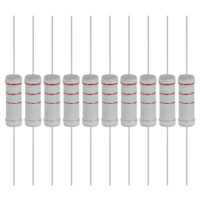 Uxcell 10Pcs 2.2K Ohm 5W Metal Oxide Film Resistor, 5% Tolerance, Resistor Axial for DIY Circuits