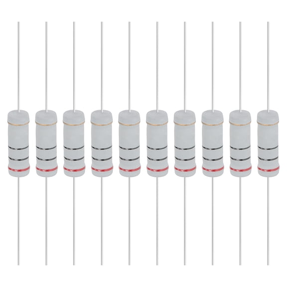 Uxcell 10Pcs 20 Ohm 5W Metal Oxide Film Resistor, 5% Tolerance, Resistor Axial for DIY Circuits